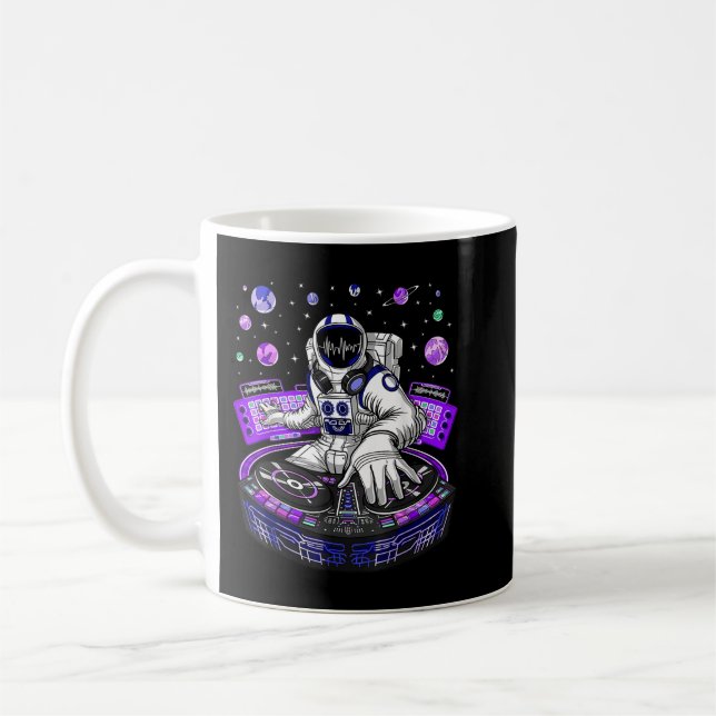 Mug Astronaut Psychedelic Music DJ Psytrance Techno ED (Gauche)