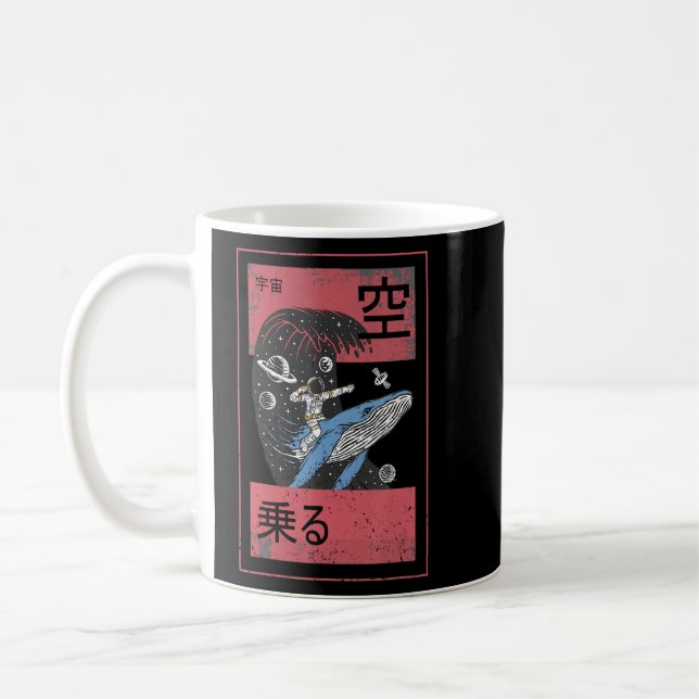 Mug Astronaut Thème Space Man On A Whale (Gauche)