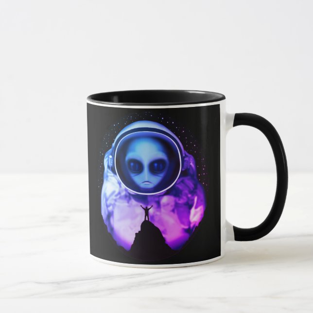 Mug Astronaute Alien rétro (Droite)