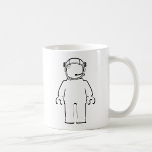 Mug Astronaute Minifig de style de Banksy