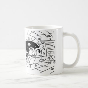 Mug Astronaute surpris de voir le courrier livré