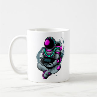 Mug Astronaute tenant le Trou Noir