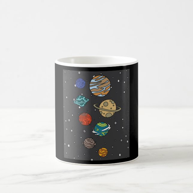 Mug Astronomie Système Solaire Planètes Univers (Centre)