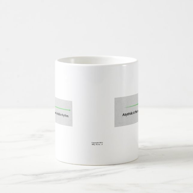 Mug Asystolie   "le seul rythme stable " (Centre)
