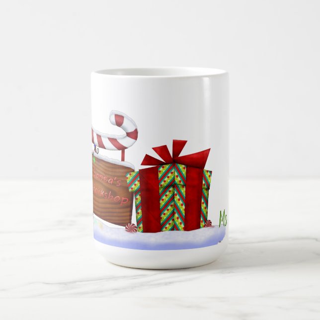 Mug Atelier Whimsey de Noël NOM PERSONNALISÉ (Centre)