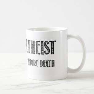Mug Athée heureux que je crois à la vie avant la mort