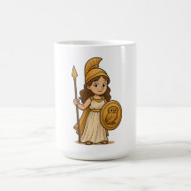 Athéna de dessin animé mignon – Mythologie de la d