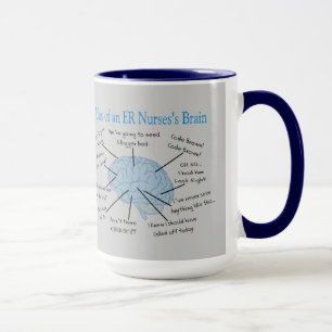Mug Atlas du cerveau d'une infirmière 