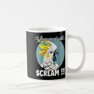 Mug Atoo Meme T, cri drôle de cacatoès à huppe jaune