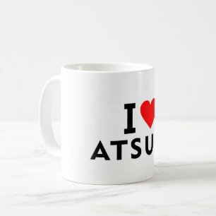 Mug Atsugi Japon ville d'amour cœur comme voyage