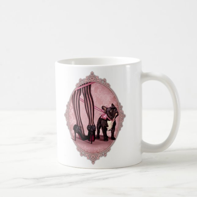 Mug Attaché à mon bouledogue français (Droite)