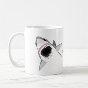 Mug Attaque de requin avec votre nom