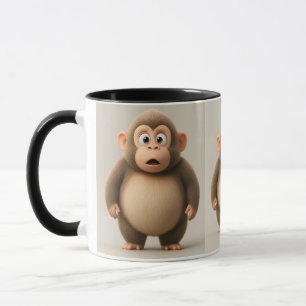 Mug "Attends, Quoi ?" Musique de singe