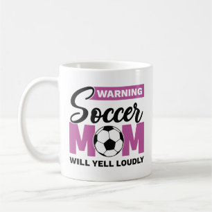 Mug Attention Maman De Football Va hurler Fort
