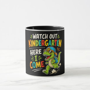 Mug Attention maternelle j'arrive Dino