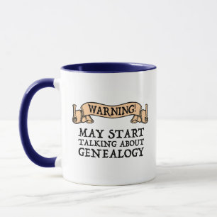 Mug Attention! Peut commencer à parler de généalogie
