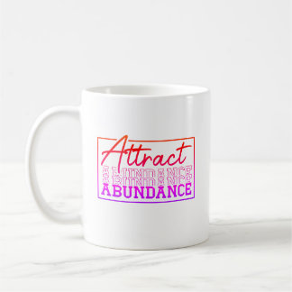 Mug Attirer Abondance Motivation Personnalisée