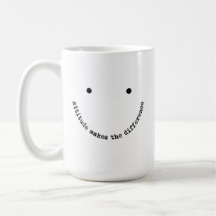 Mug Attitude Fait la Différence Visage Souriant Positi