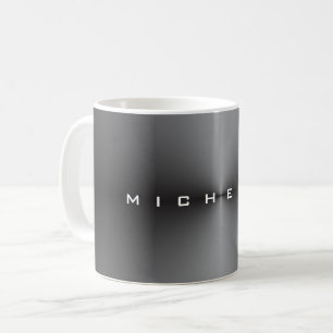 Mug Attractif gris métallique élégant minimaliste m