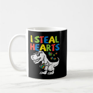 Mug Attrapez ce mignon I Steal Hearts Trex Dinosaur T-