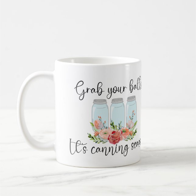 Mug Attrapez Vos Boules Jar Cuisine Canne saison (Gauche)