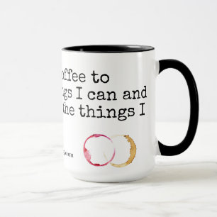 Mug Au-dessus du café et du vin