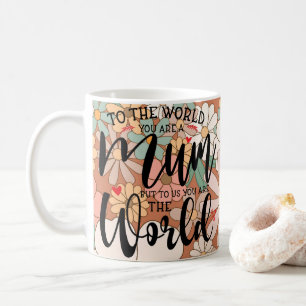 Mug Au monde, tu es maman, mais à nous... Personnalisé