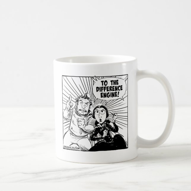 Mug Au panneau de moteur de différence (Droite)