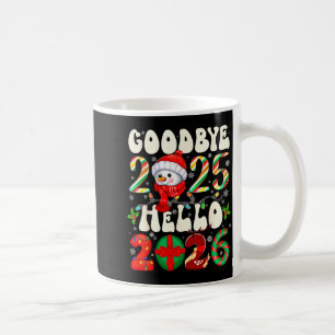 Mug Au revoir 2025 Bonjour 2026 Joyeux Noël Bonne Anné