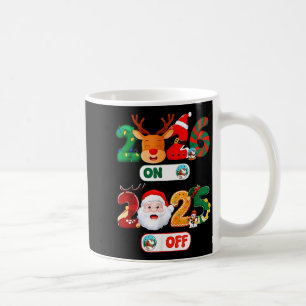 Mug Au revoir 2025 Bonjour 2026 Joyeux Noël Heureux Ne