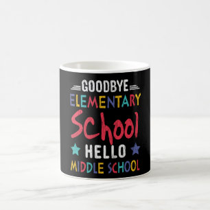 Mug Au revoir école primaire, bonjour collège pour les