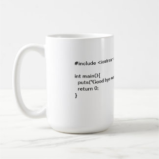 Mug Au revoir monde