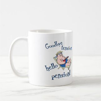 MUG AU REVOIR TENSION, BONJOUR PENSION ! CADEAU DE