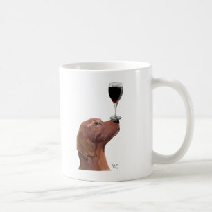 Mug Au Vin de chien de poseur rouge