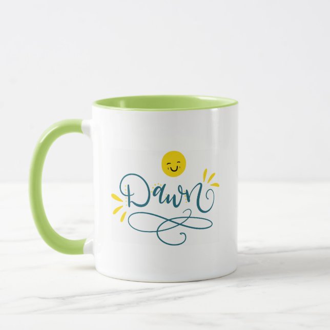 Mug Aube au visage, à la main (Gauche)