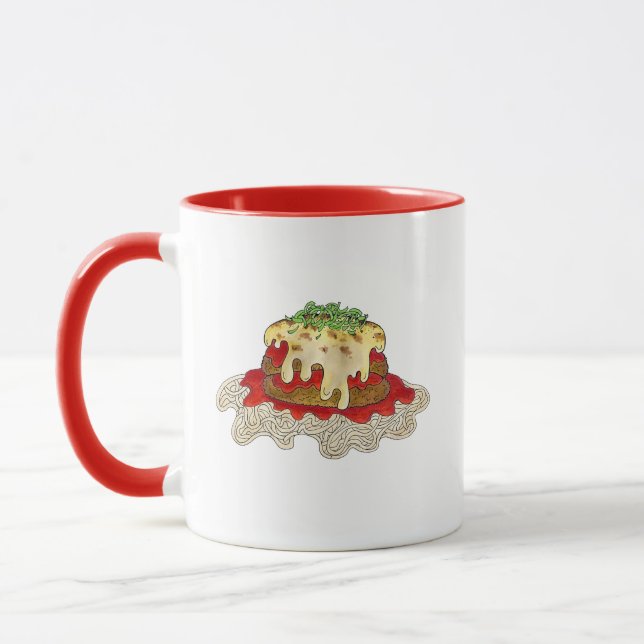 Mug Aubgergine Parme Parmesan Italien (Gauche)
