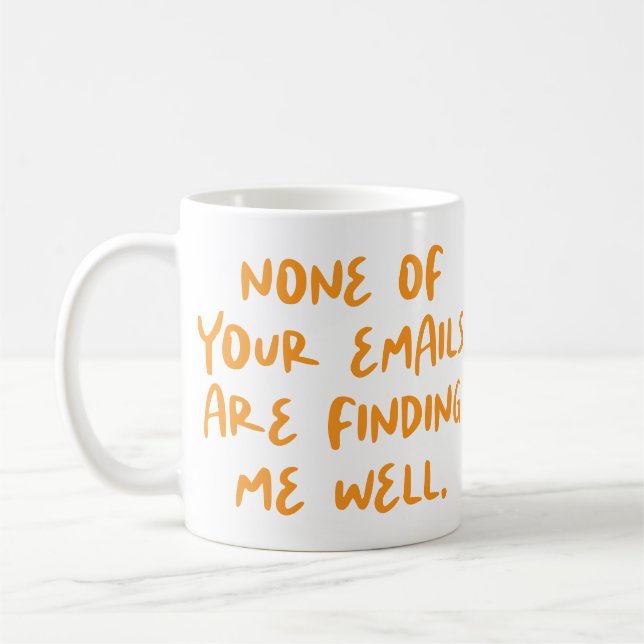 Mug Aucun de vos e-mails ne sont... Cocollaborateur de (Gauche)