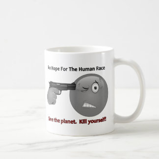 Mug Aucun logo d'émoticône d'espoir