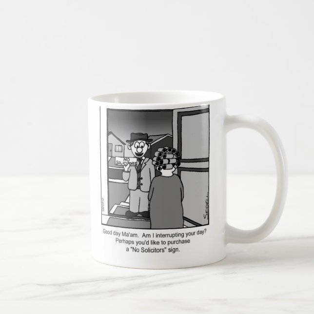 Mug Aucun vendeur de signe d'avocats-conseils (Droite)