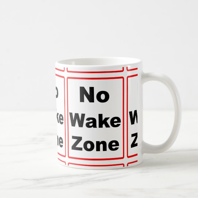 Mug Aucune zone de sillage (Droite)