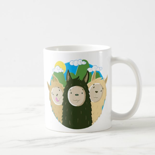 Mug Aucuns frères de lamas de drame (Droite)
