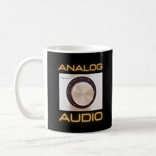 Mug Audiophiles à bouton de volume audio analogique (Gauche)