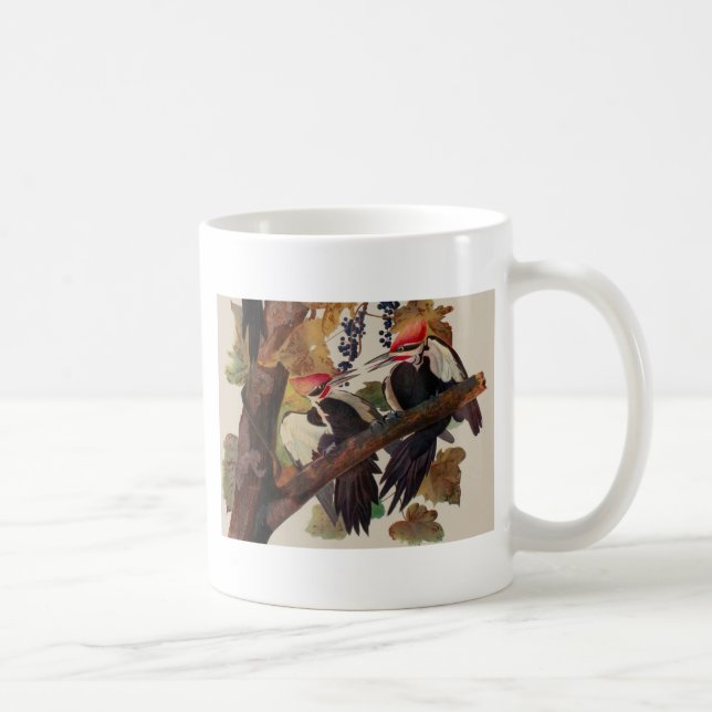 Mug Audubon Peinture d'Oiseaux Pic Pilé (Droite)