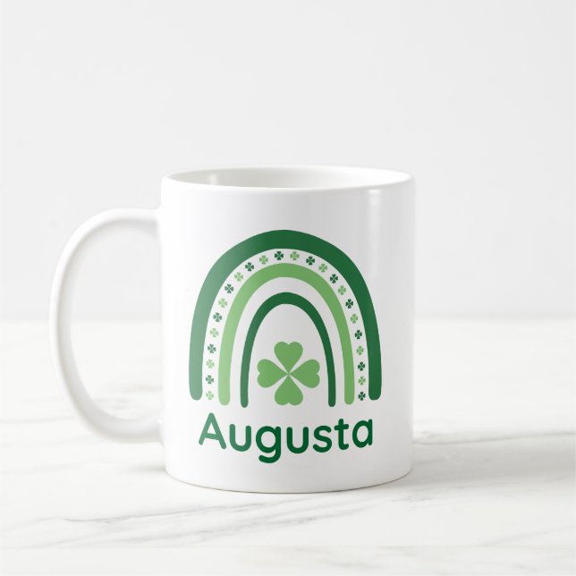 Mug Augusta Nom Clover Boho Rainbow (Gauche)