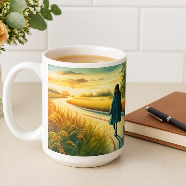Mug Aujourd'hui est votre jour - Partez à l'inspiratio (Ai generated mockup designed by Susang6)