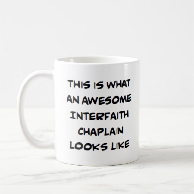 Mug aumônier interconfessionnel, génial (Gauche)