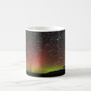 Mug Aurora borealis à l'horizon nord