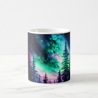 Mug Aurora céleste boréale Lumières nord vives