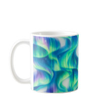 Aurore Boréale Motif Abstrait