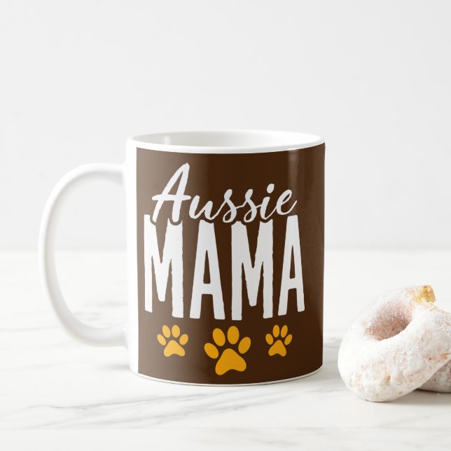 Mug Aussie Mama Aussie Berger Aussie Maman  (Avec donut)